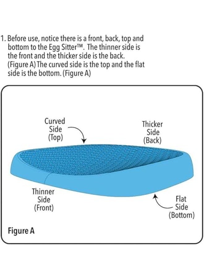وسادة مقعد Egg Sitter بغطاء مانع للانزلاق، وتصميم خلية نحل يسمح بمرور الهواء ويمتص نقاط الضغط - Image 3